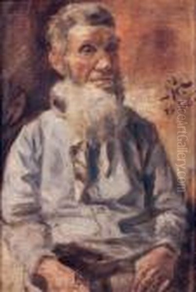Portrait De Paysan Oil Painting by Repin Iliya