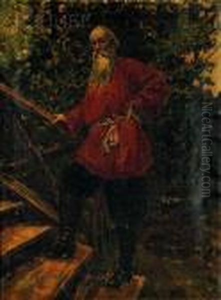 Stasov Oil Painting by Repin Iliya