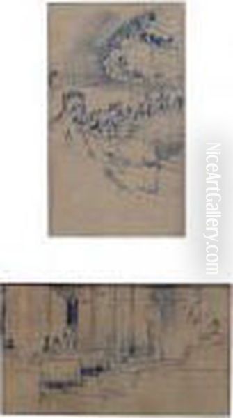 Au Theatre Oil Painting by Repin Iliya