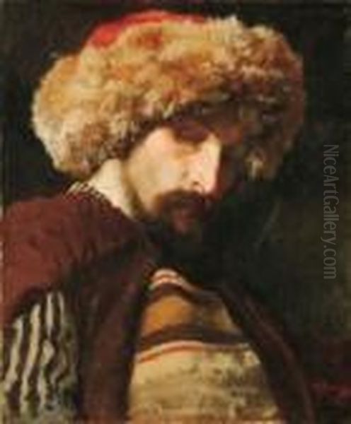 Contadino Russo Oil Painting by Repin Iliya