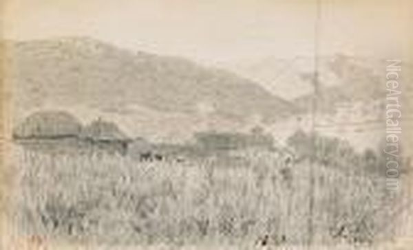 Little Russian Landscape Oil Painting by Repin Iliya