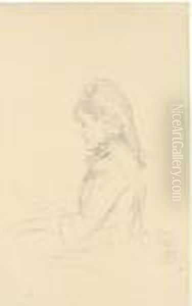 A Presumed Portrait Of Sophie Menter Oil Painting by Repin Iliya