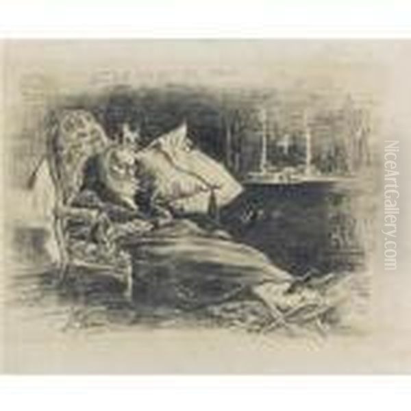 Portrait Of Fiodor Vassilievich Chizhov Oil Painting by Repin Iliya