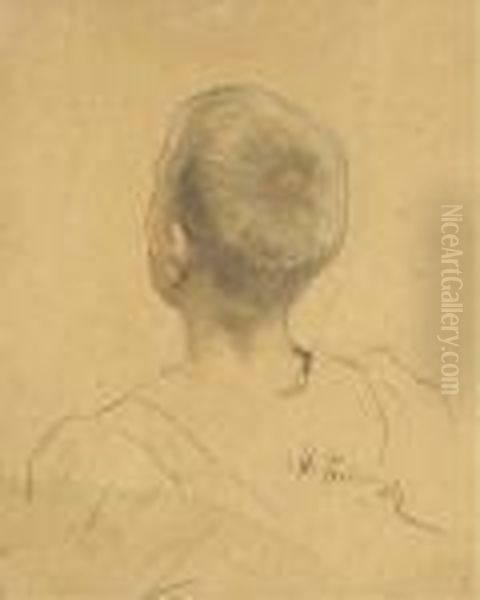 Signe En Cyrillique Oil Painting by Repin Iliya