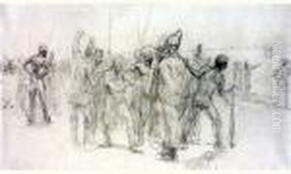 The Sale Of Josef By His Brothers Oil Painting by Repin Iliya