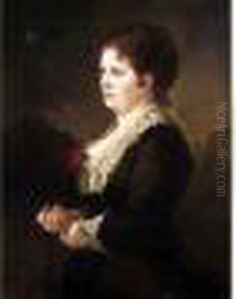Portrait Of A Lady With A Rose Oil Painting by Repin Iliya