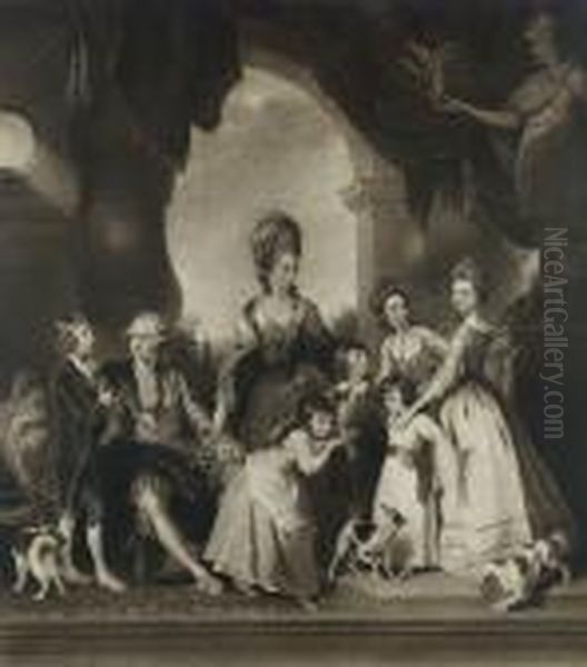 The Marlborough Family Oil Painting by Sir Joshua Reynolds