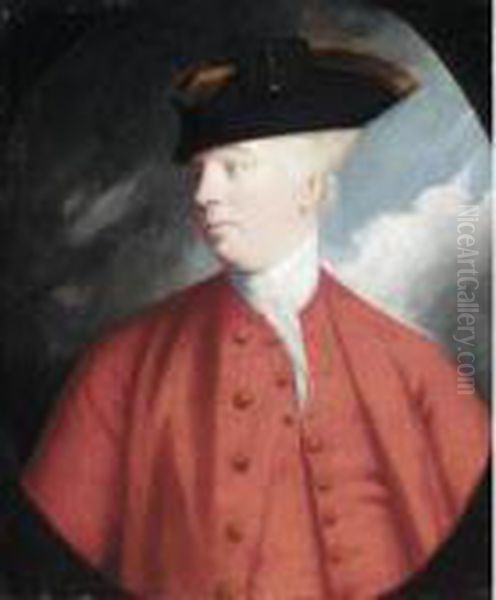 Portrait Of Sir Francis Delaval, 1st Bt. (1727-1771) Oil Painting by Sir Joshua Reynolds