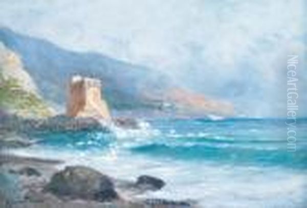 Marina Oil Painting by Oscar Ricciardi