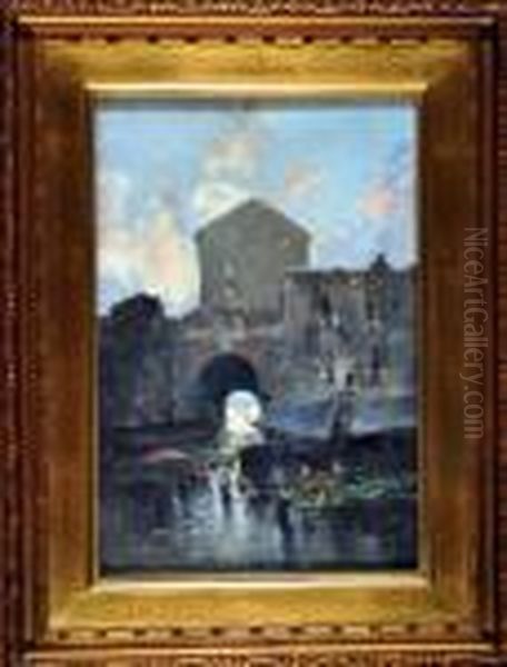 Porta Capuana Oil Painting by Oscar Ricciardi