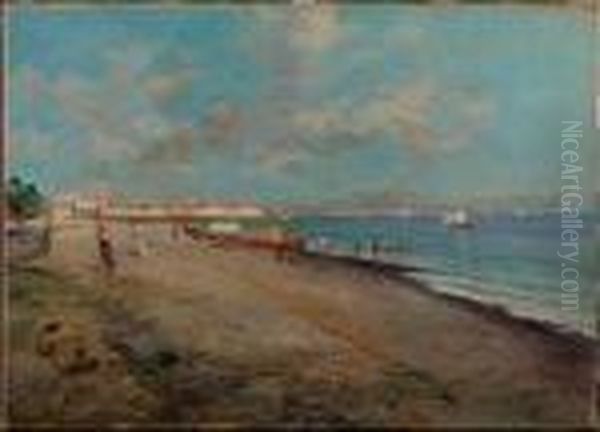 Le Reti Da Pesca Oil Painting by Oscar Ricciardi