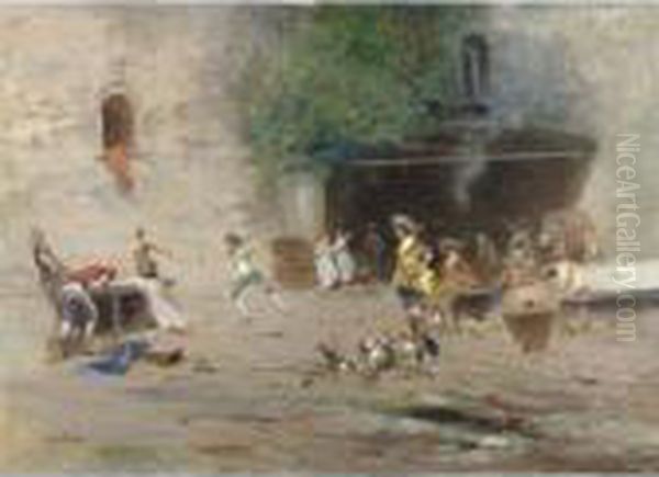 Gli Spadaccini Oil Painting by Oscar Ricciardi