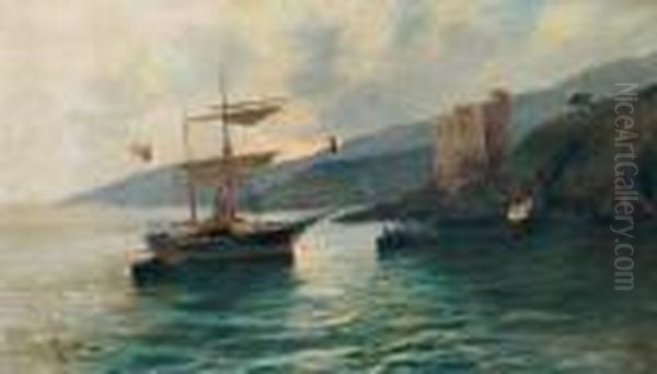 Costa Italiana
 Oleo Sobre Tela Oil Painting by Oscar Ricciardi