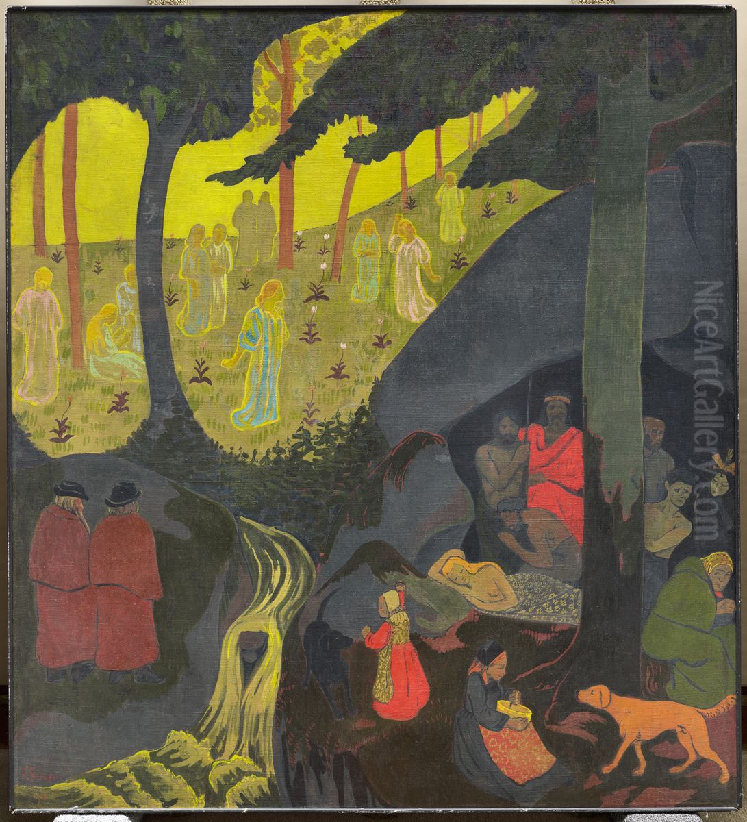 Celtic Tale Oil Painting by Paul Serusier