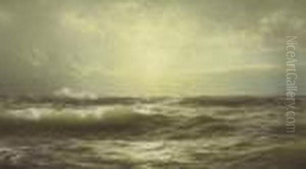 On The Coast Of New England Oil Painting by William Trost Richards