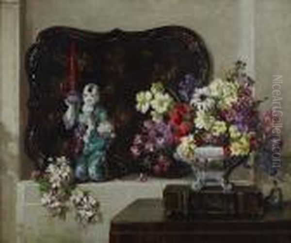 Still Life With Tray Oil Painting by David the Elder Richter