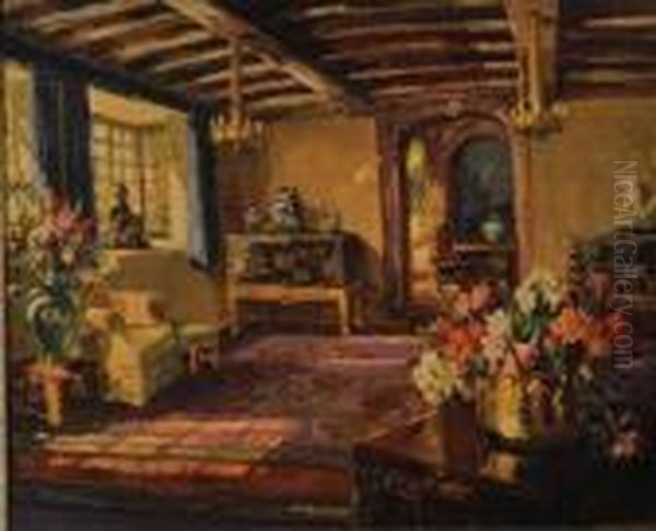 Room Interior Oil Painting by David the Elder Richter