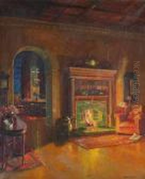 Room Interior Oil Painting by David the Elder Richter