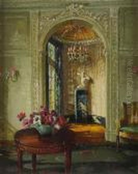 Morning Rays Oil Painting by David the Elder Richter