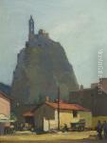 Hilltop Monastery Oil Painting by David the Elder Richter