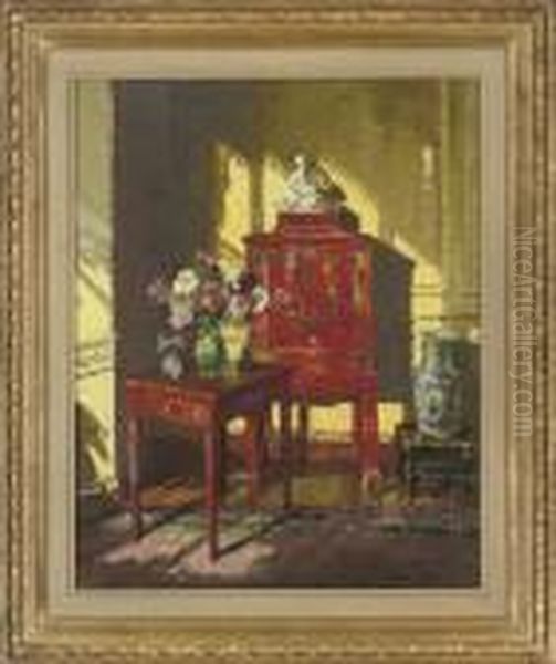 The Chinese Cabinet Oil Painting by David the Elder Richter