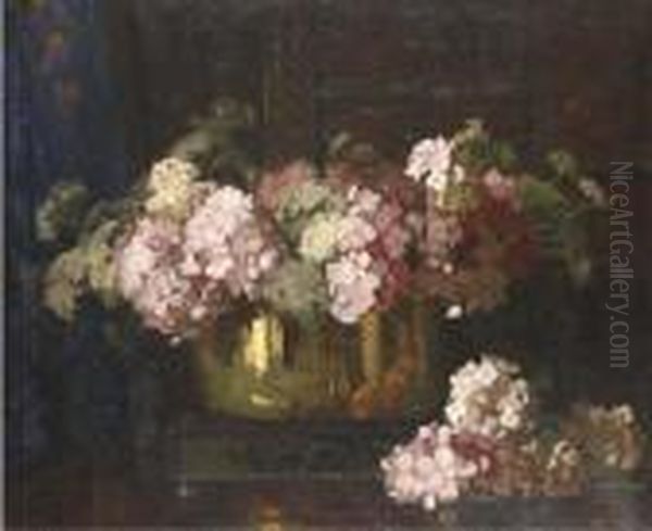 A Bit Of Devon Country Oil Painting by David the Elder Richter