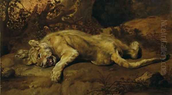 The Lioness Oil Painting by Frans Snyders
