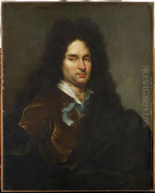Portrait D'homme Oil Painting by Hyacinthe Rigaud