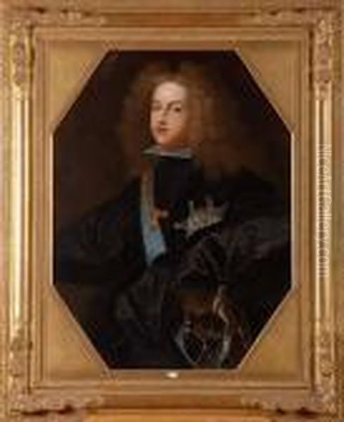 Portrait De Philippe V D'espagne Oil Painting by Hyacinthe Rigaud