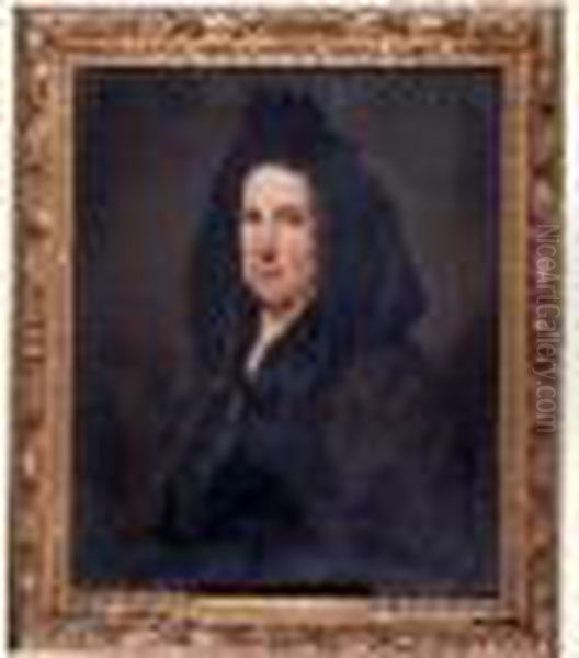 Portrait De Francoise D'aubigne, Marquise De Maintenon Oil Painting by Hyacinthe Rigaud