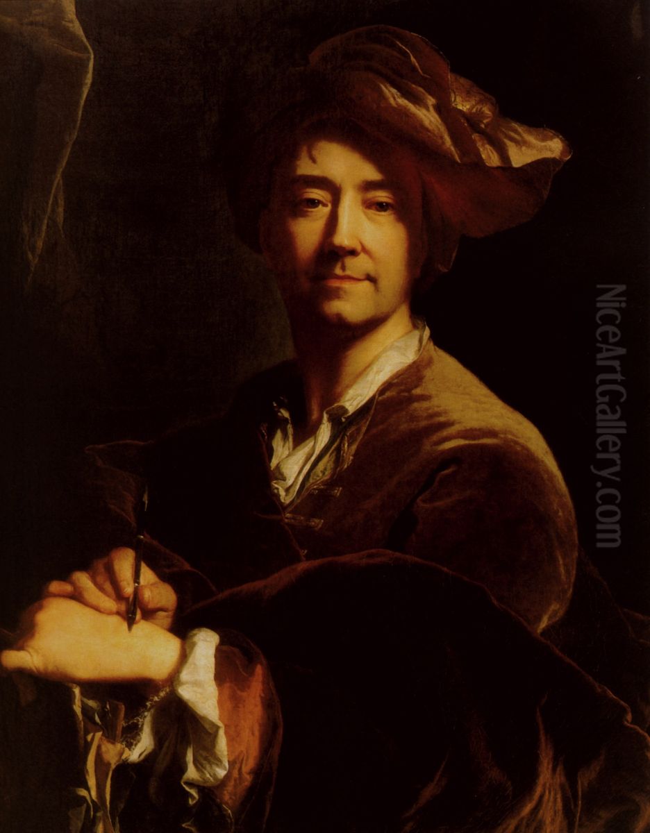 Hyacinthe Rigaud Oil Painting by Hyacinthe Rigaud