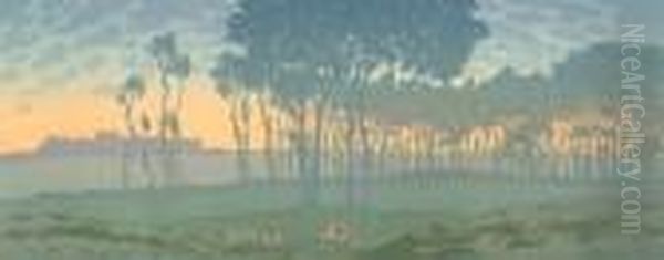 La Feerie Des Heures L'aube Oil Painting by Henry Parsons Riviere