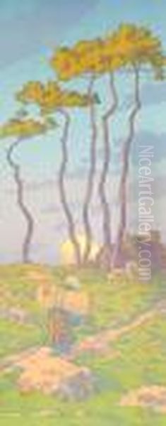 La Pleine Lune Oil Painting by Henry Parsons Riviere