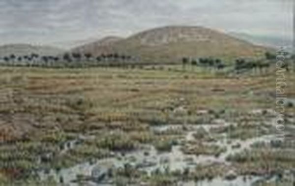 Marecages Du Menez-hom Oil Painting by Henry Parsons Riviere