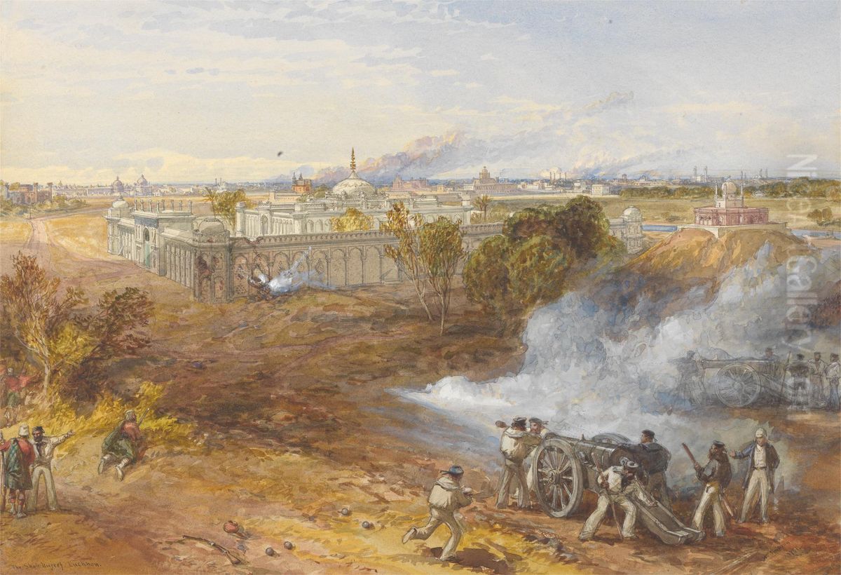 The Shah Nujeef Oil Painting by William Simpson