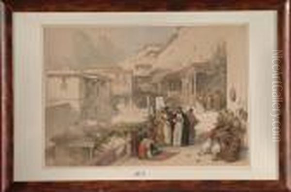 Monastere De Sainte Catherine Anime Au Mont Sinai Oil Painting by David Roberts