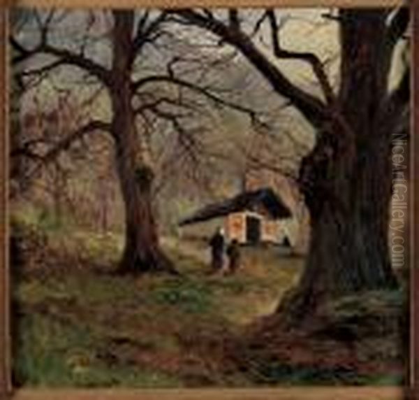 I Fedeli In Alta Montagna Oil Painting by Leonardo Roda