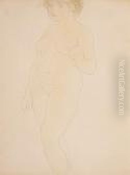Femme Nue Debout Oil Painting by Auguste Rodin
