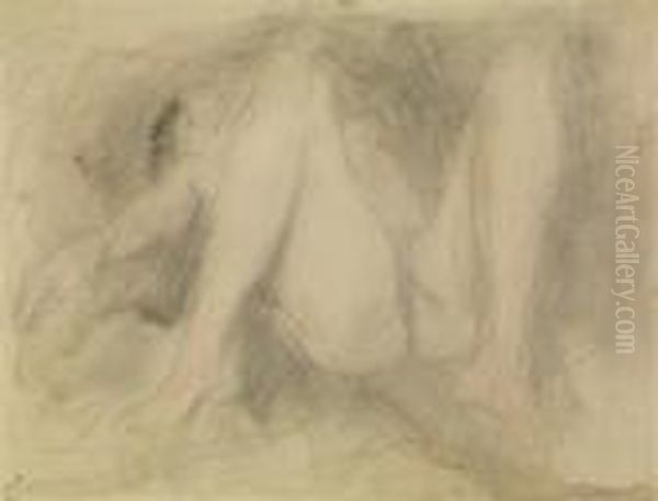 La Nymphe Nereide Oil Painting by Auguste Rodin