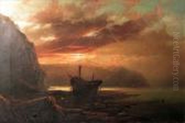 The Wreckers Oil Painting by Clarence Roe