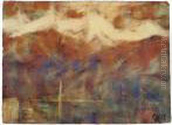 Abend Im Gebirge Oil Painting by Christian Rohlfs