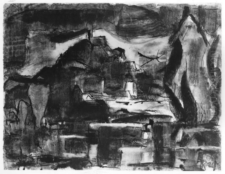 Kloster Andechs Oil Painting by Christian Rohlfs