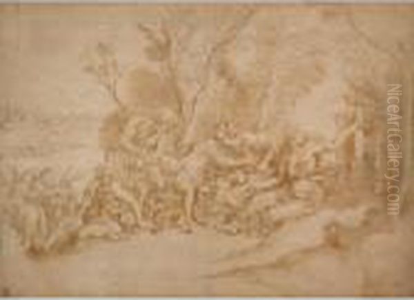 The Nursing Of Hercules Oil Painting by Giulio Romano (Orbetto)