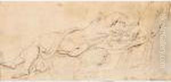 The Death Of Cleopatra Oil Painting by Giulio Romano (Orbetto)