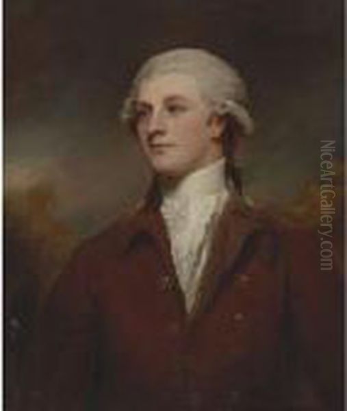 Portrait Of Bryan Cooke Of Owston Oil Painting by George Romney