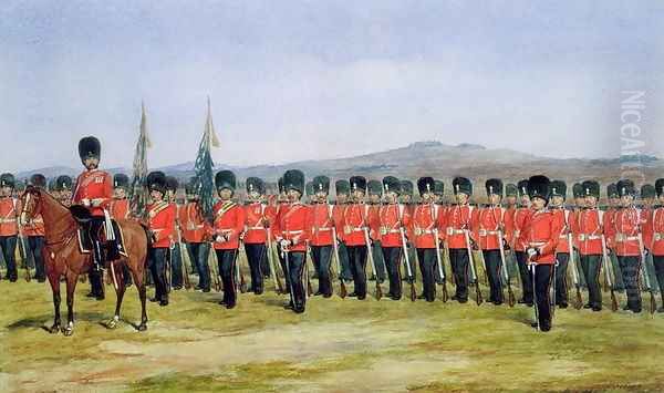 The Royal Fusiliers, 1876 Oil Painting by Richard Simkin