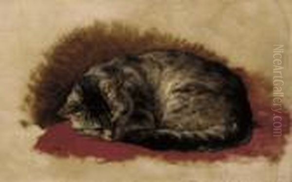 Sweet Dreams Oil Painting by Henriette Ronner-Knip