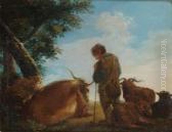 Pastore E Gregge
Pastore E Gregge Oil Painting by Philipp Peter Roos