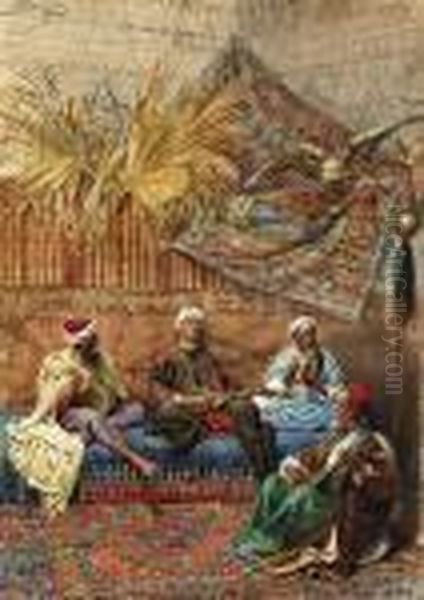 The Musicians Oil Painting by Giulio Rosati