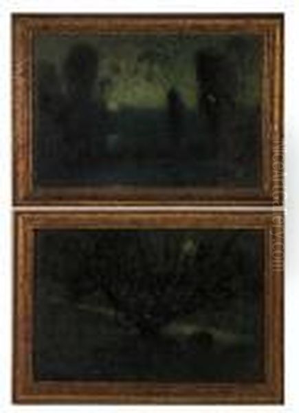 Tree Oil Painting by Harry Herman Roseland